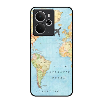 Travel Map Realme 14 5G Glass Back Cover Online