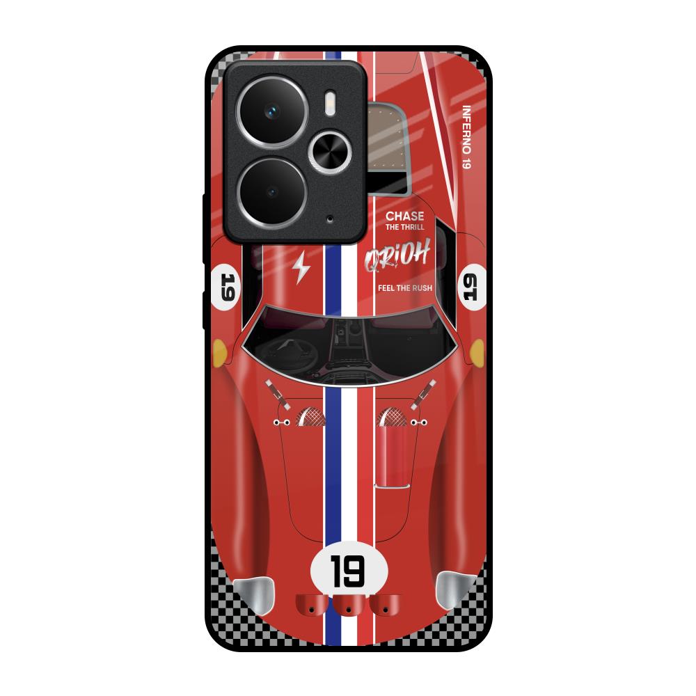 Racing Vintage Realme 14 5G Glass Back Cover Online