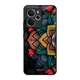 Retro Gorgeous Flower Realme 14 5G Glass Back Cover Online