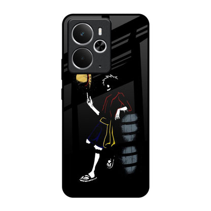 Luffy Line Art Realme 14 5G Glass Back Cover Online
