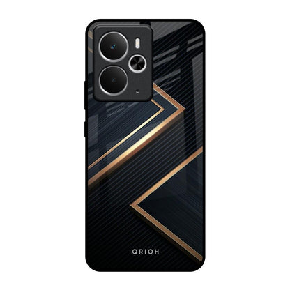 Sleek Golden & Navy Realme 14 5G Glass Back Cover Online