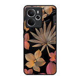 Lines Pattern Flowers Realme 14 5G Glass Back Cover Online