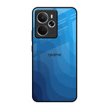 Blue Wave Abstract Realme 14 5G Glass Back Cover Online