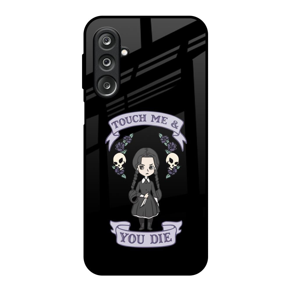Touch Me & You Die Samsung Galaxy M36 5G Glass Back Cover Online