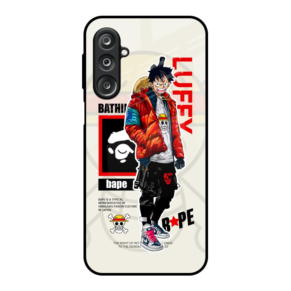 Bape Luffy Samsung Galaxy M36 5G Glass Back Cover Online