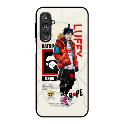 Bape Luffy Samsung Galaxy M36 5G Glass Back Cover Online