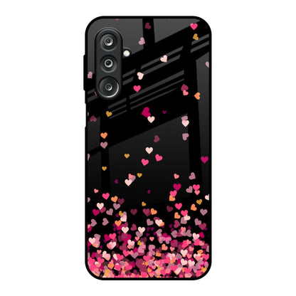 Heart Rain Fall Samsung Galaxy M36 5G Glass Back Cover Online