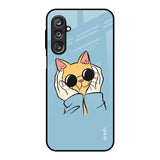 Adorable Cute Kitty Samsung Galaxy M36 5G Glass Back Cover Online