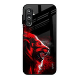 Red Angry Lion Samsung Galaxy M36 5G Glass Back Cover Online