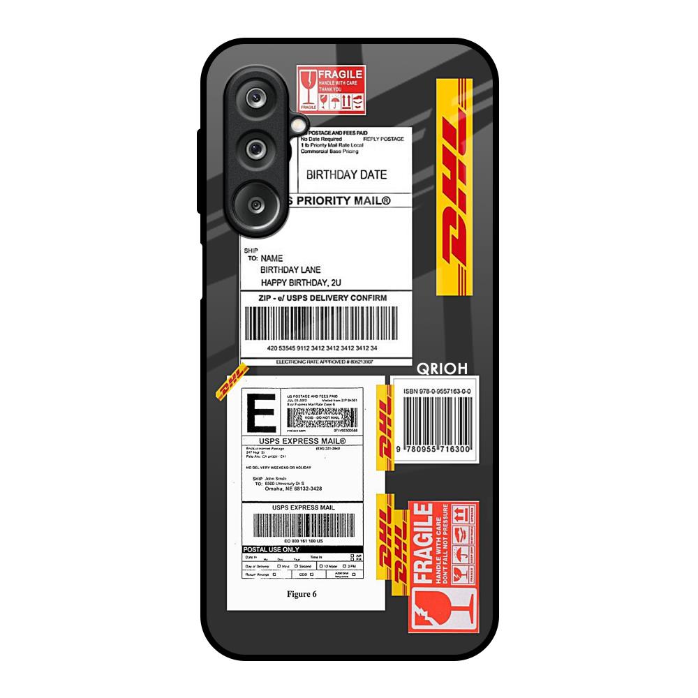 Cool Barcode Label Samsung Galaxy M36 5G Glass Back Cover Online