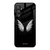 White Angel Wings Samsung Galaxy M36 5G Glass Back Cover Online