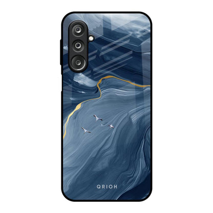 Deep Ocean Marble Samsung Galaxy M36 5G Glass Back Cover Online