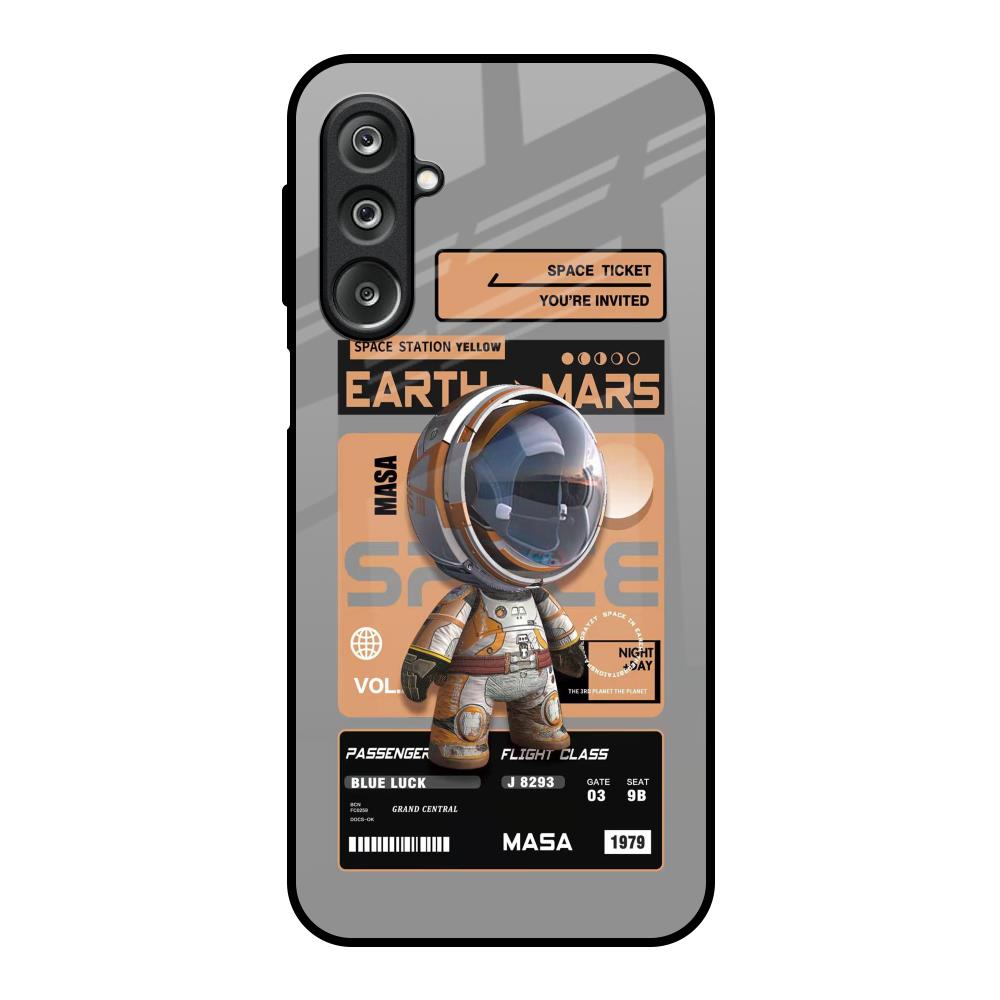 Space Ticket Samsung Galaxy M36 5G Glass Back Cover Online
