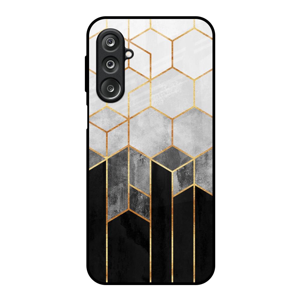 Tricolor Pattern Samsung Galaxy M36 5G Glass Back Cover Online