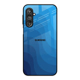 Blue Wave Abstract Samsung Galaxy M36 5G Glass Back Cover Online