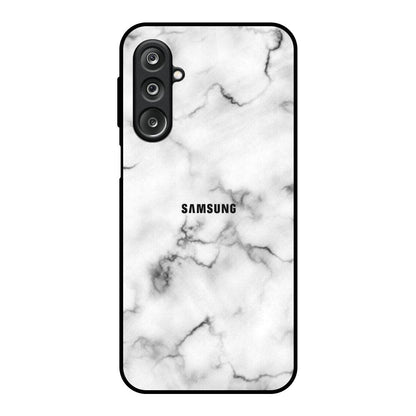 Satin White Marble Samsung Galaxy M36 5G Glass Back Cover Online