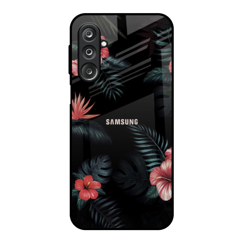 Tropical Art Flower Samsung Galaxy M36 5G Glass Back Cover Online