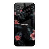 Tropical Art Flower Samsung Galaxy M36 5G Glass Back Cover Online