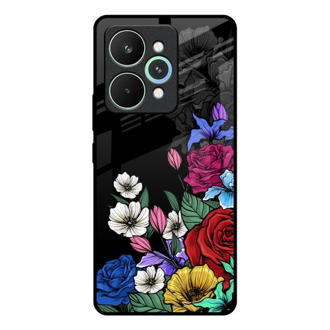 Rose Flower Bunch Art Realme 15 5G Glass Back Cover Online