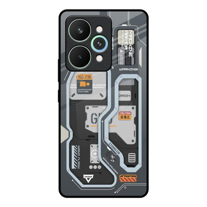 Retro Futuristic Realme 15 5G Glass Back Cover Online