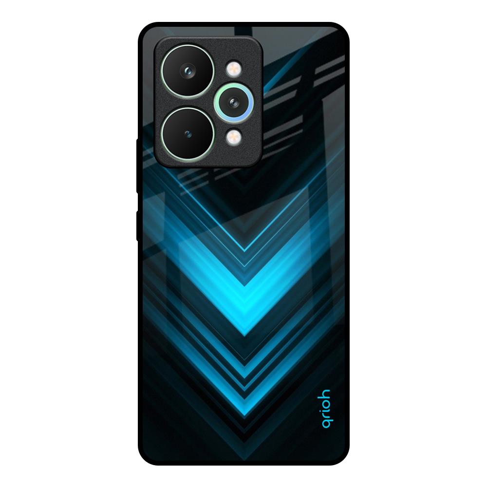 Vertical Blue Arrow Realme 15 5G Glass Back Cover Online