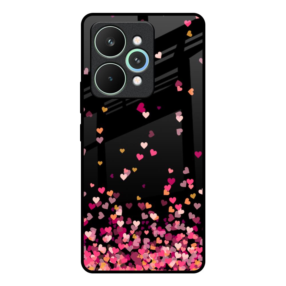 Heart Rain Fall Realme 15 5G Glass Back Cover Online