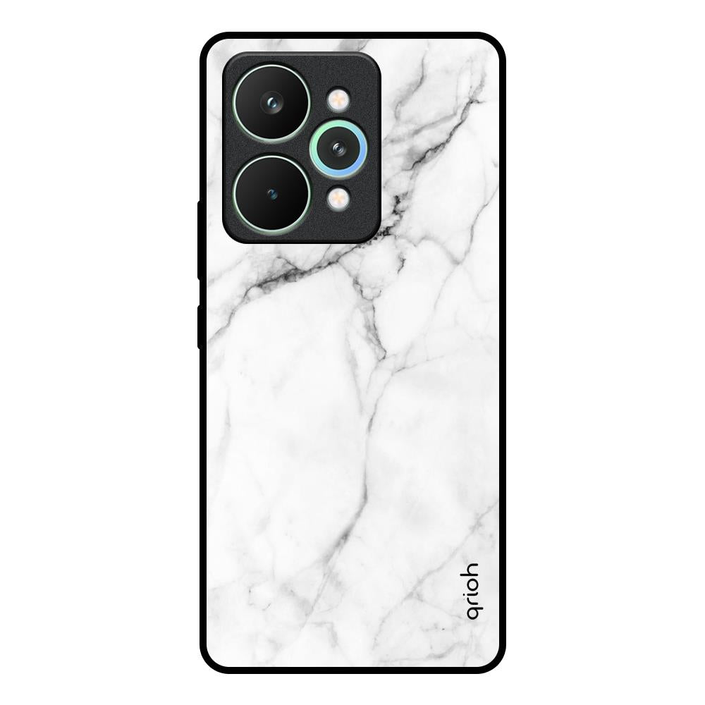 Modern White Marble Realme 15 5G Glass Back Cover Online