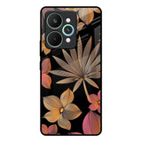 Lines Pattern Flowers Realme 15 5G Glass Back Cover Online