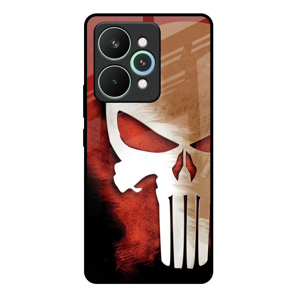 Red Skull Realme 15 5G Glass Back Cover Online