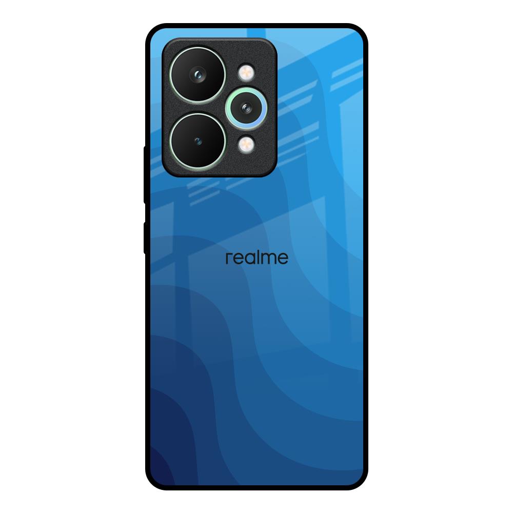 Blue Wave Abstract Realme 15 5G Glass Back Cover Online