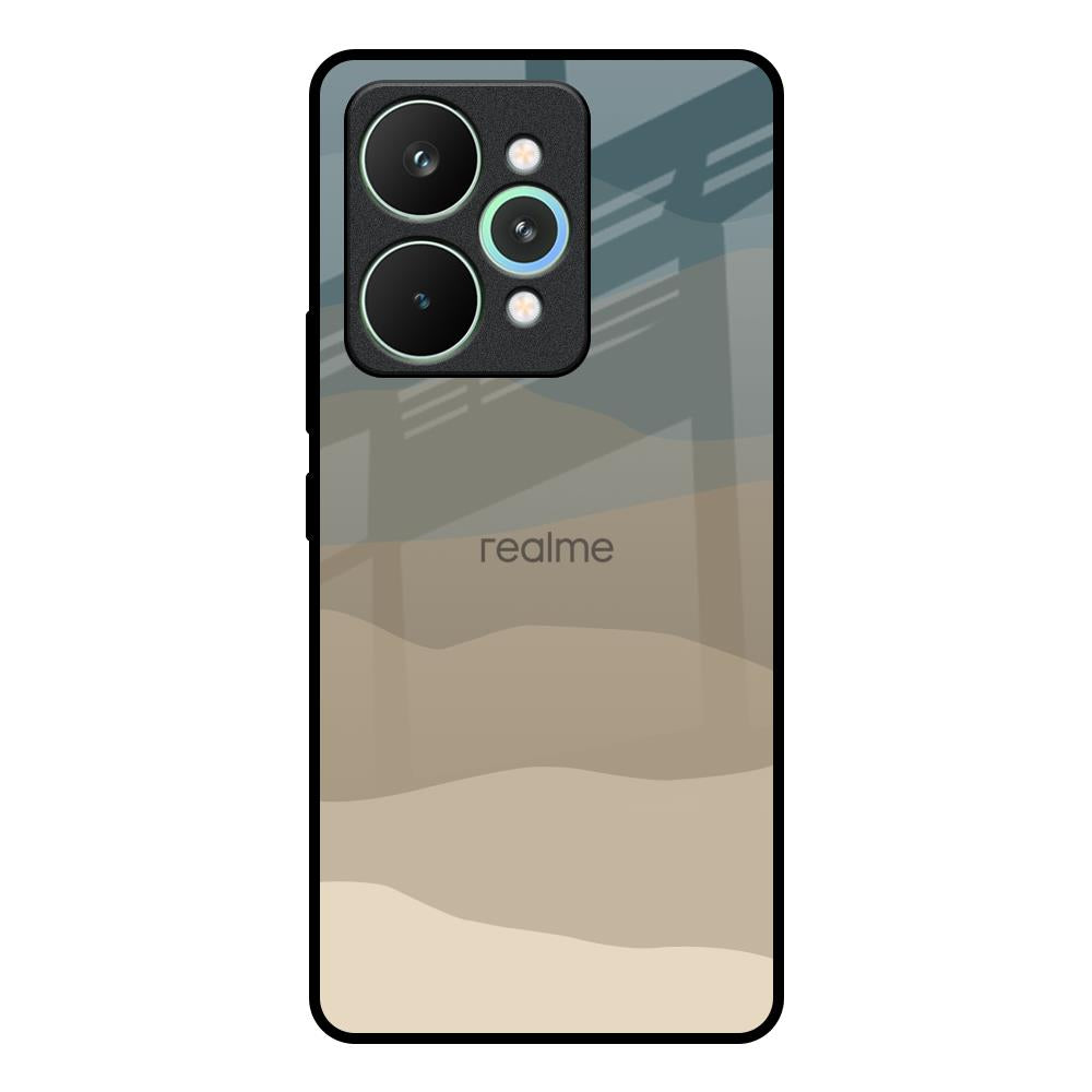 Abstract Mountain Pattern Realme 15 5G Glass Back Cover Online