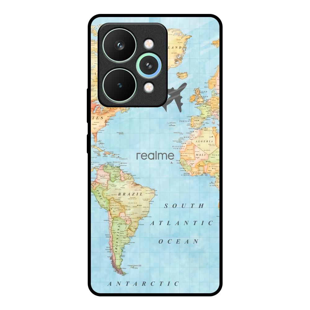Fly Around The World Realme 15 5G Glass Back Cover Online
