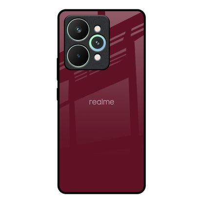 Classic Burgundy Realme 15 5G Glass Back Cover Online