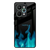 Teal Flames Realme 15 5G Glass Back Cover Online