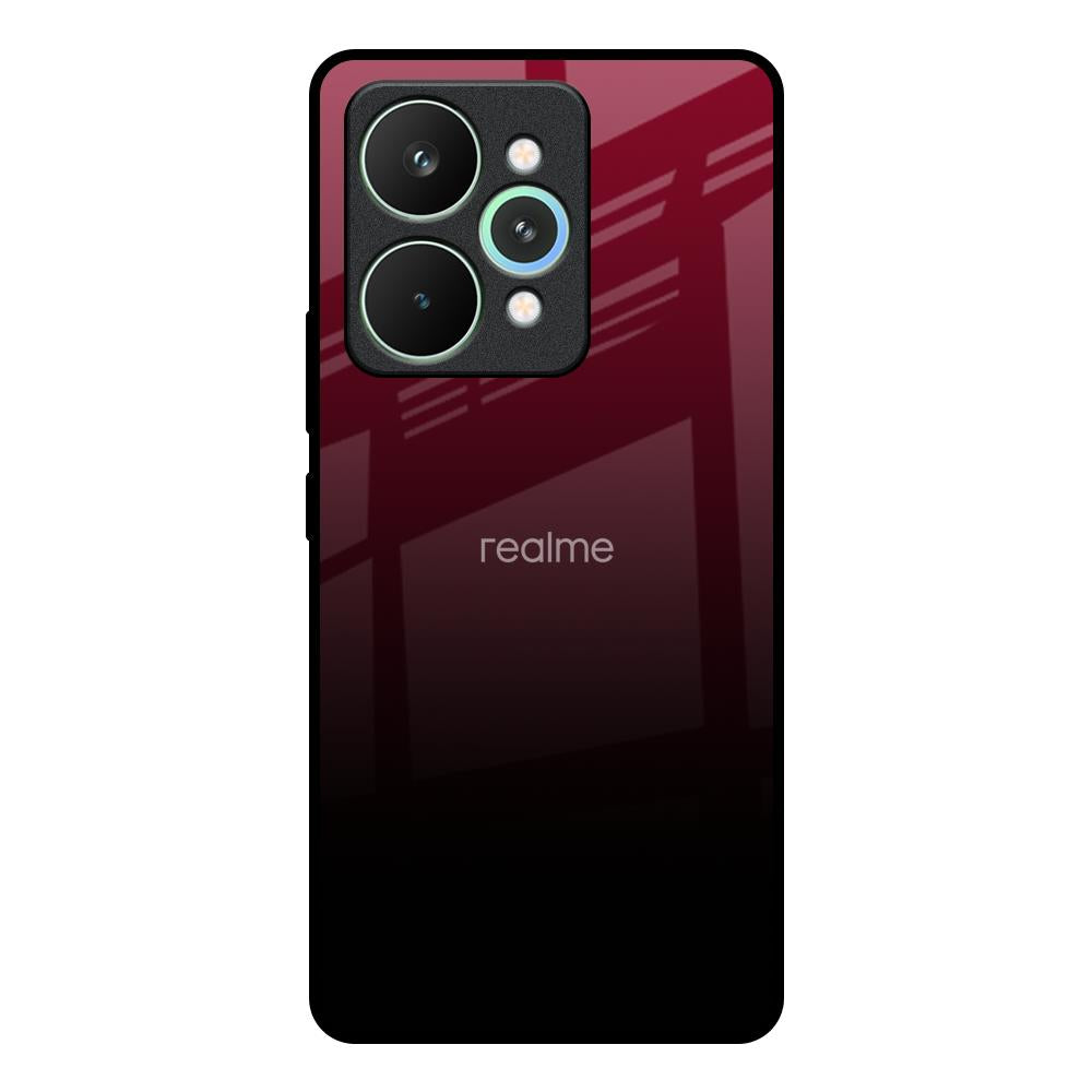 Wine Red Realme 15 5G Glass Back Cover Online