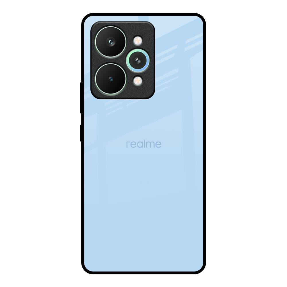 Pastel Sky Blue Realme 15 5G Glass Back Cover Online
