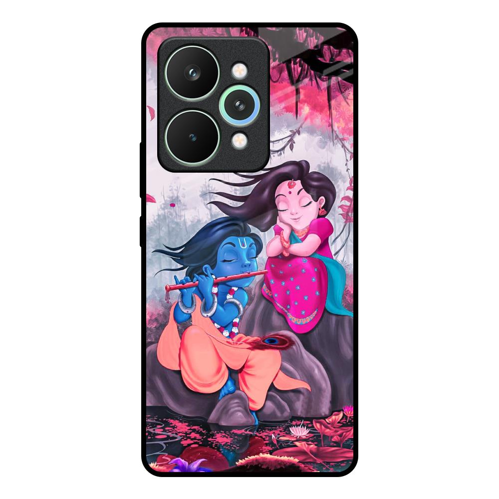 Radha Krishna Art Realme 15 Pro 5G Glass Back Cover Online
