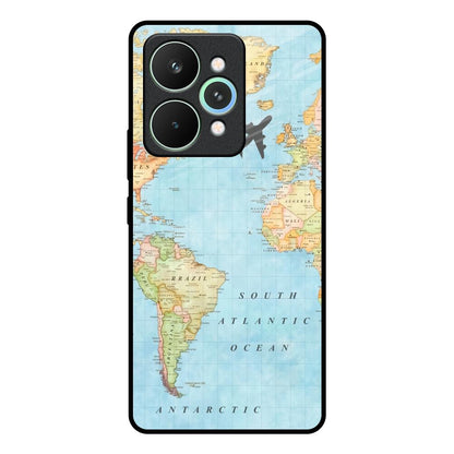 Travel Map Realme 15 Pro 5G Glass Back Cover Online