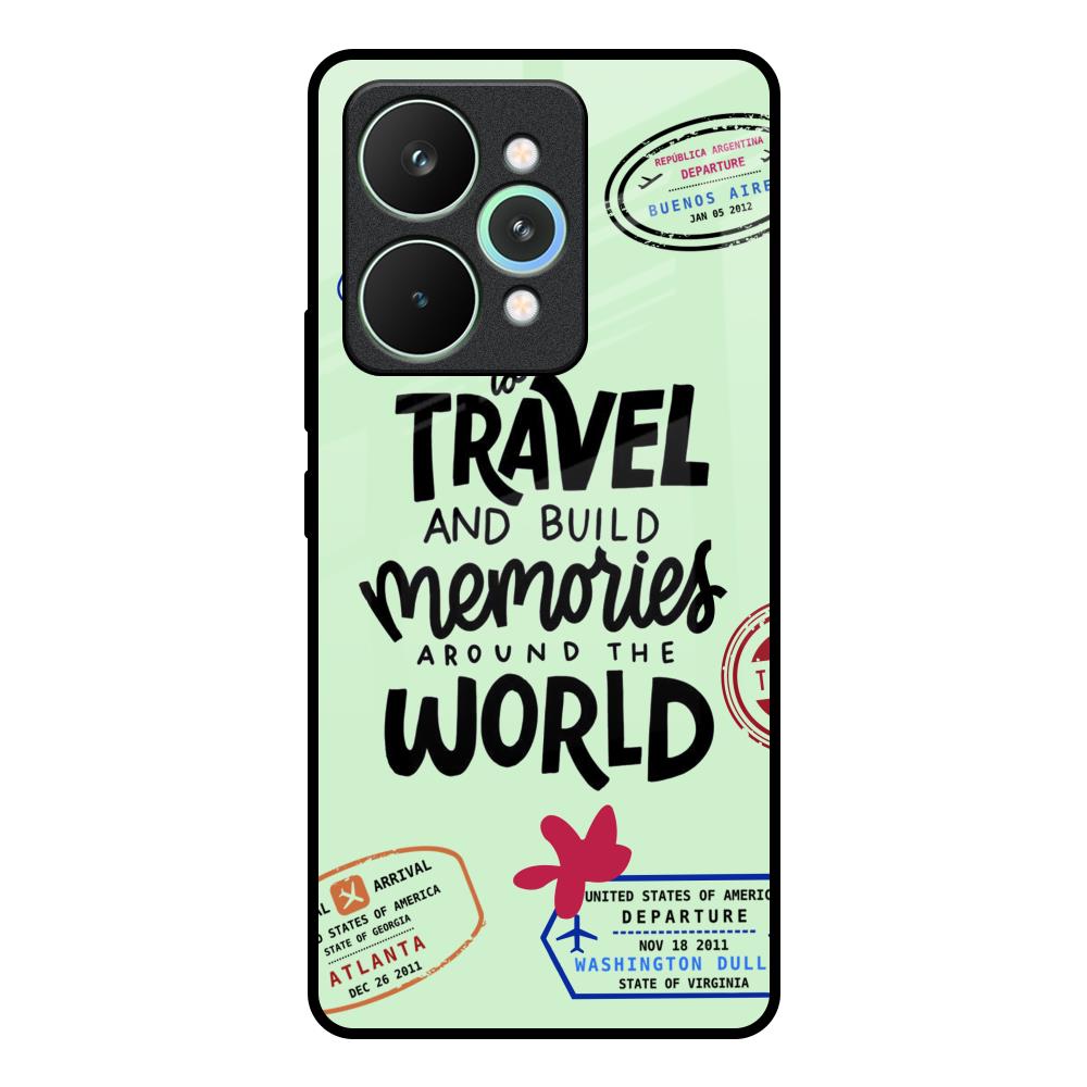 Travel Stamps Realme 15 Pro 5G Glass Back Cover Online