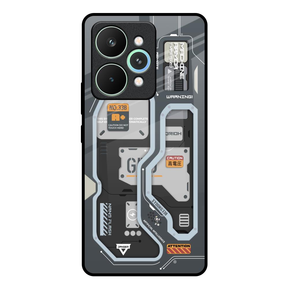 Retro Futuristic Realme 15 Pro 5G Glass Back Cover Online