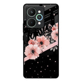 Floral Black Band Realme 15 Pro 5G Glass Back Cover Online