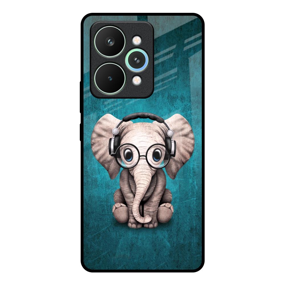 Adorable Baby Elephant Realme 15 Pro 5G Glass Back Cover Online