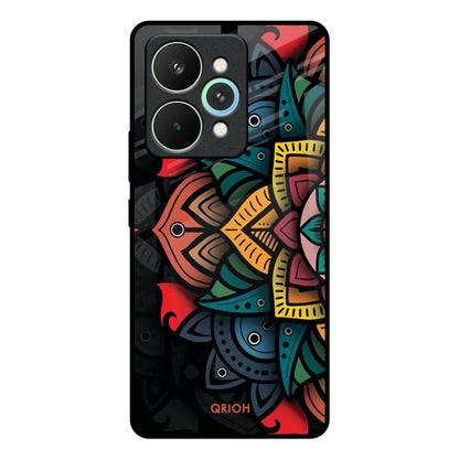 Retro Gorgeous Flower Realme 15 Pro 5G Glass Back Cover Online
