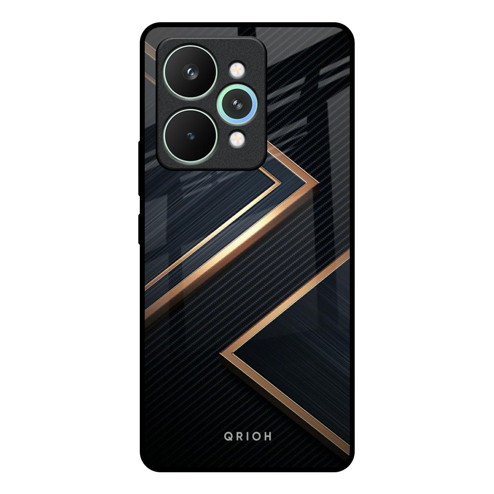 Sleek Golden & Navy Realme 15 Pro 5G Glass Back Cover Online