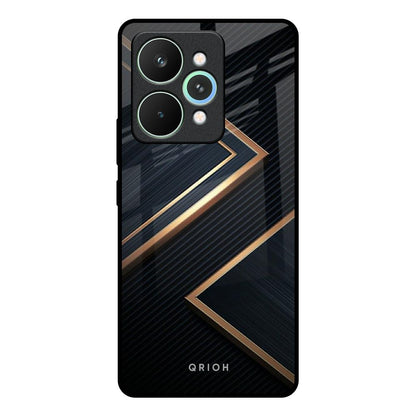 Sleek Golden & Navy Realme 15 Pro 5G Glass Back Cover Online