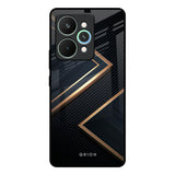 Sleek Golden & Navy Realme 15 Pro 5G Glass Back Cover Online
