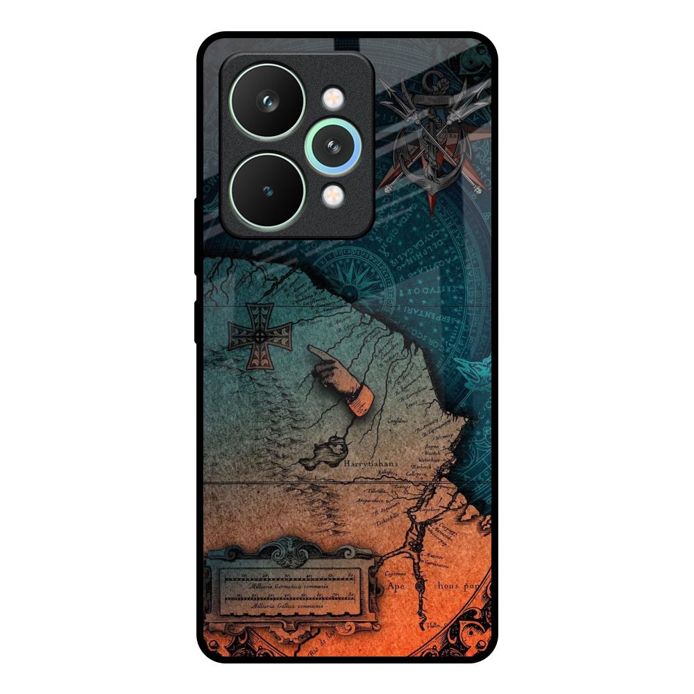 Geographical Map Realme 15 Pro 5G Glass Back Cover Online