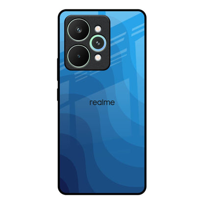 Blue Wave Abstract Realme 15 Pro 5G Glass Back Cover Online