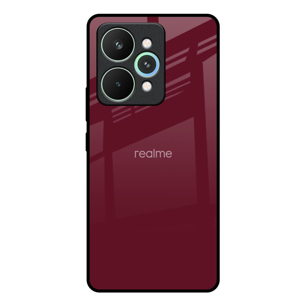 Classic Burgundy Realme 15 Pro 5G Glass Back Cover Online