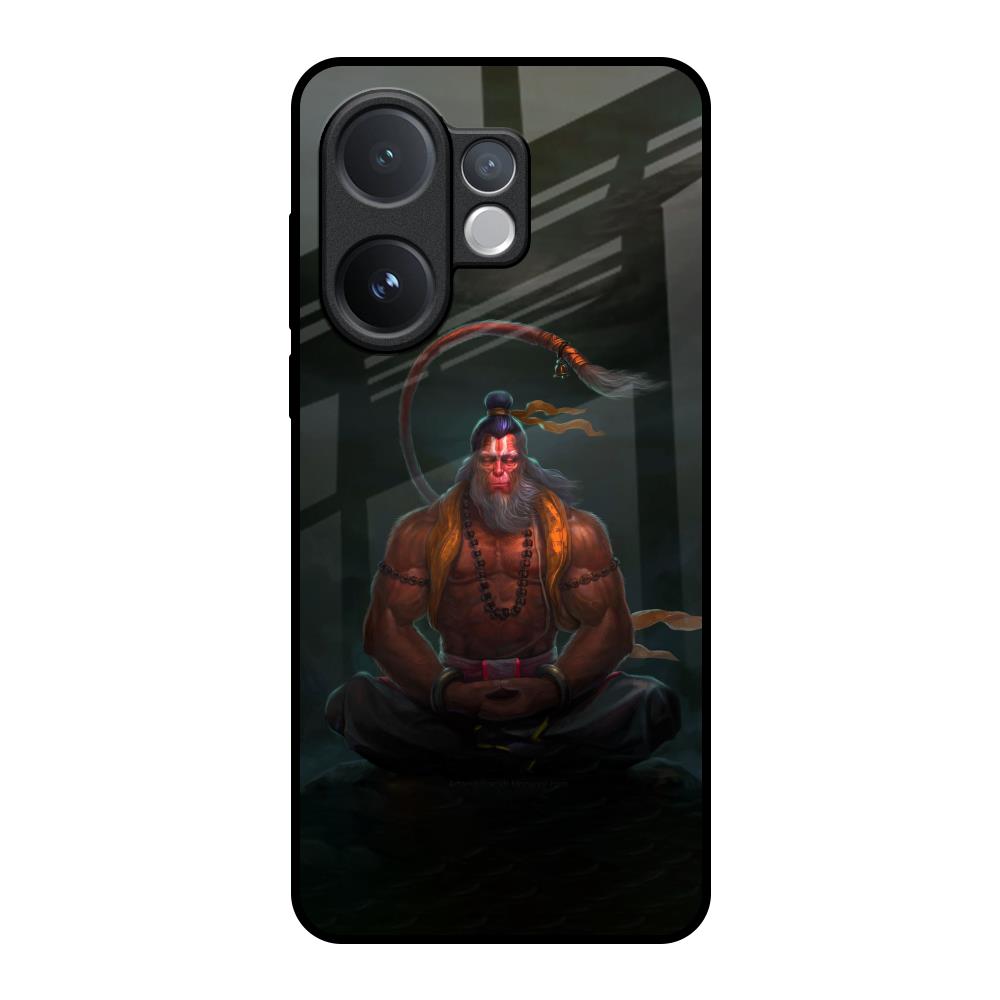 Lord Hanuman Animated Vivo V60 5G Glass Back Cover Online